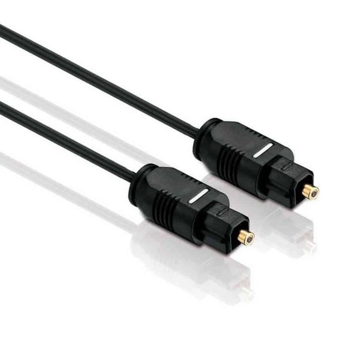 10er Set WireThinX Lichtwellenleiter Kabel schwarz ø 2,2 mm Toslink Stecker auf Toslink Stecker 3,0 m 