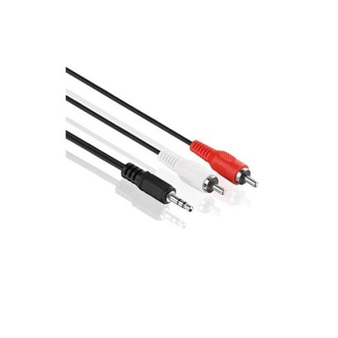 Klinke auf zwei Cinch Audio Kabel