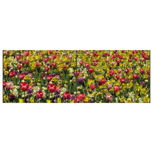 Panorama XL Blumenwiese Zaunsichtschutz