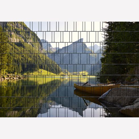 Panorama Berge 3 Zaunsichtschutz