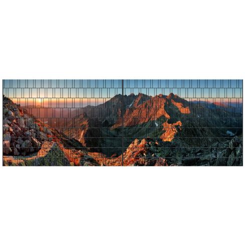 Panorama XL Sonnenuntergang 4 – 5,00 × 1,80 m – 18 Motivstreifen