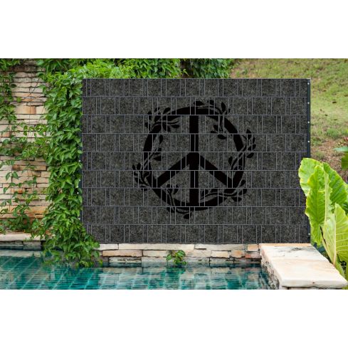 Peace - Zaunsichtschutz