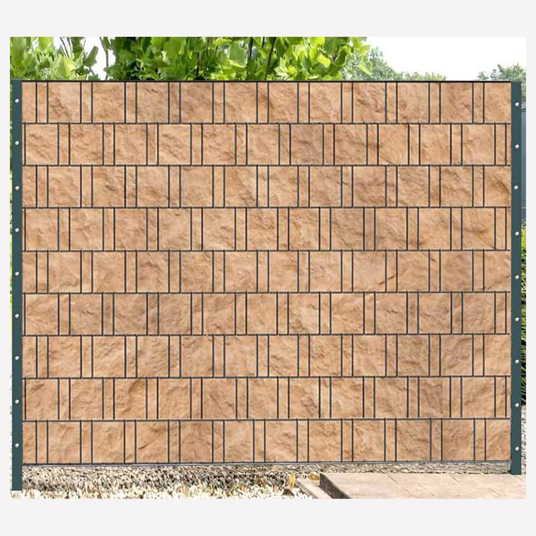 Zaunsichtschutz Sandsteinwand